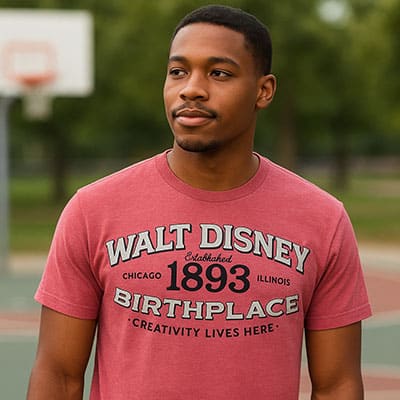 Walt Disney Birthplace - Red 1893 Short Sleeve Shirt